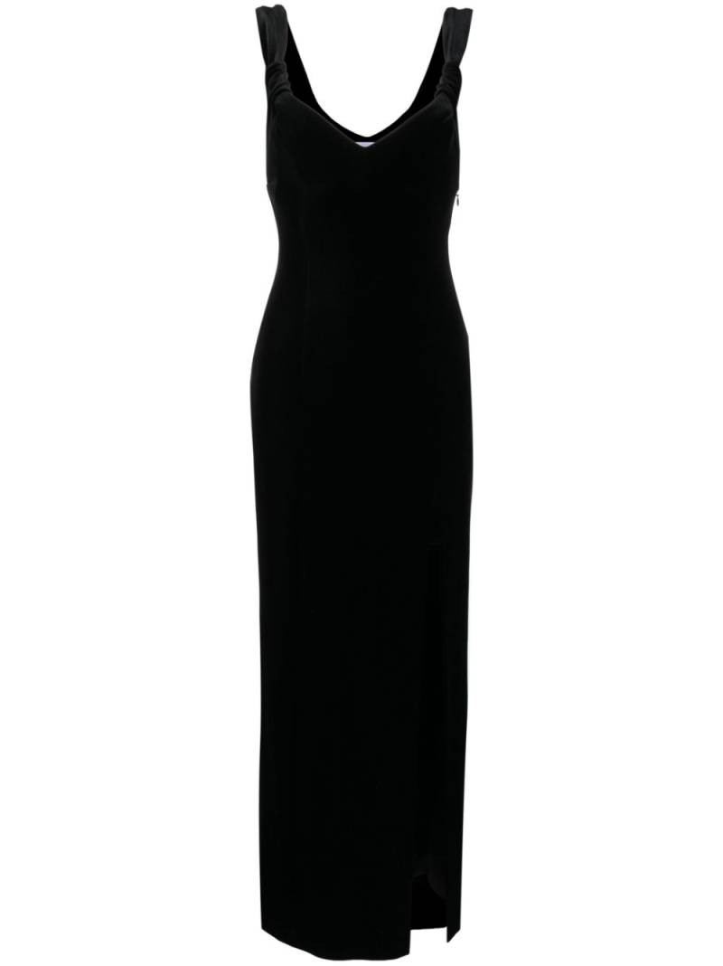 Galvan Liza velvet maxi dress - Black von Galvan