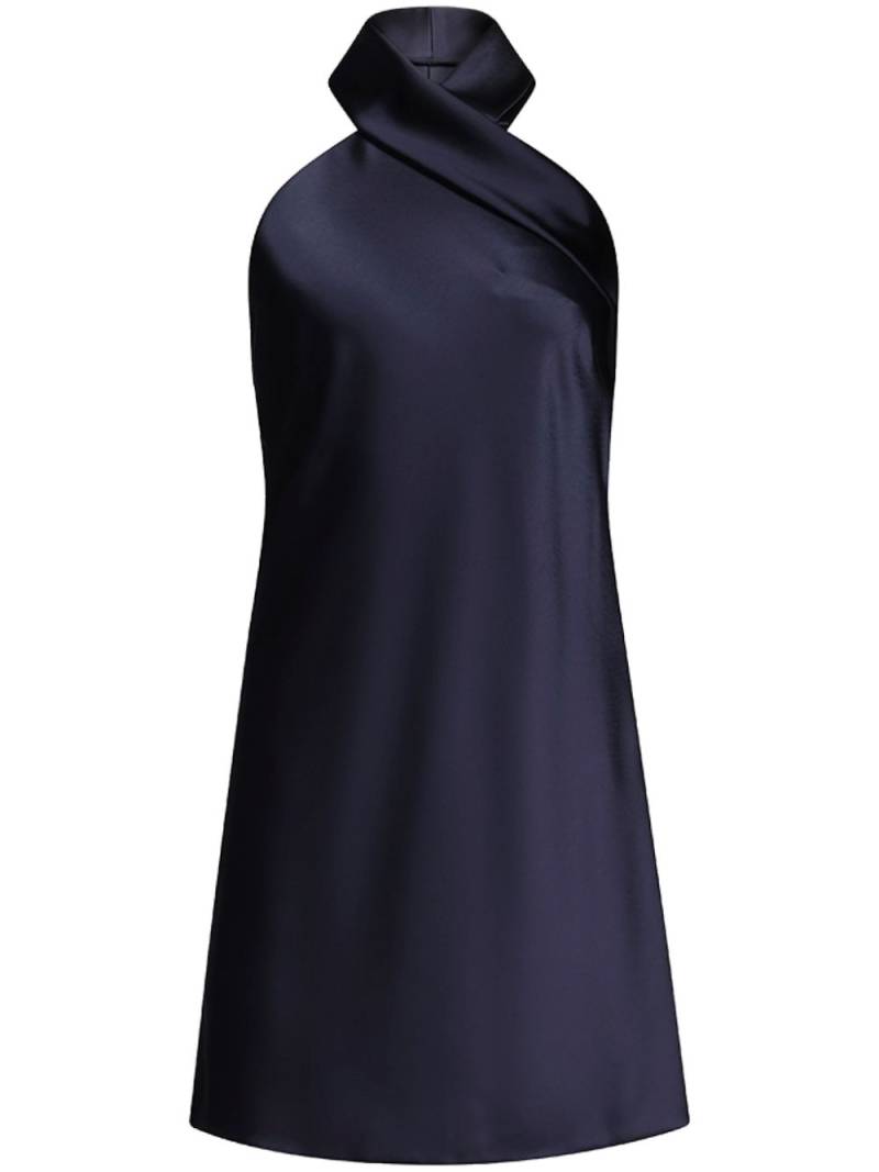 Galvan Pandora halterneck minidress - Blue von Galvan