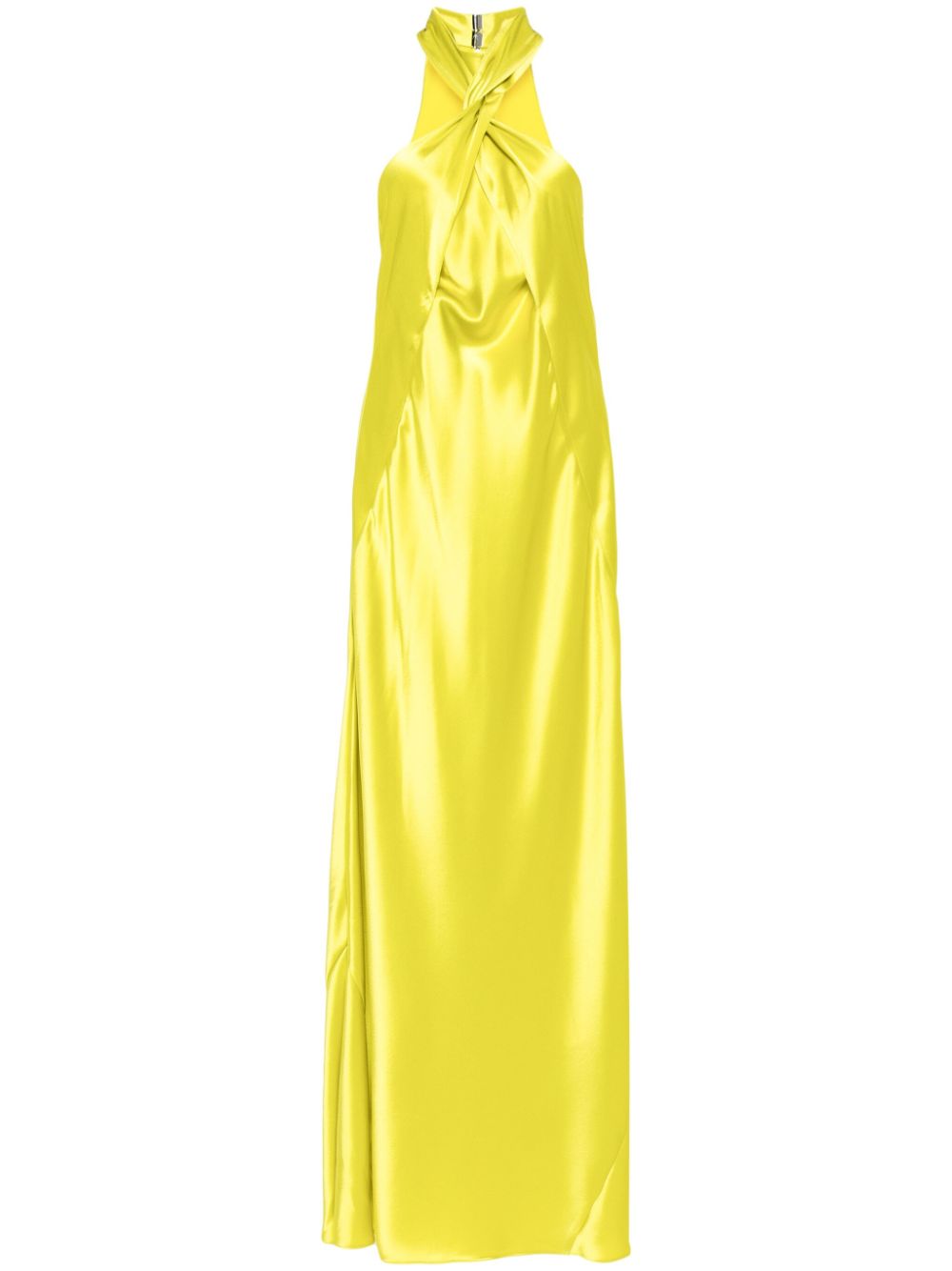 Galvan Portico satin gown - Yellow von Galvan