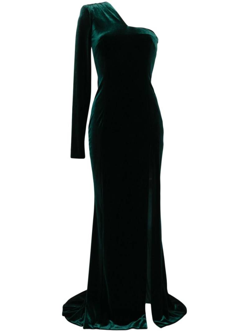 Galvan Rosie velvet gown - Green von Galvan