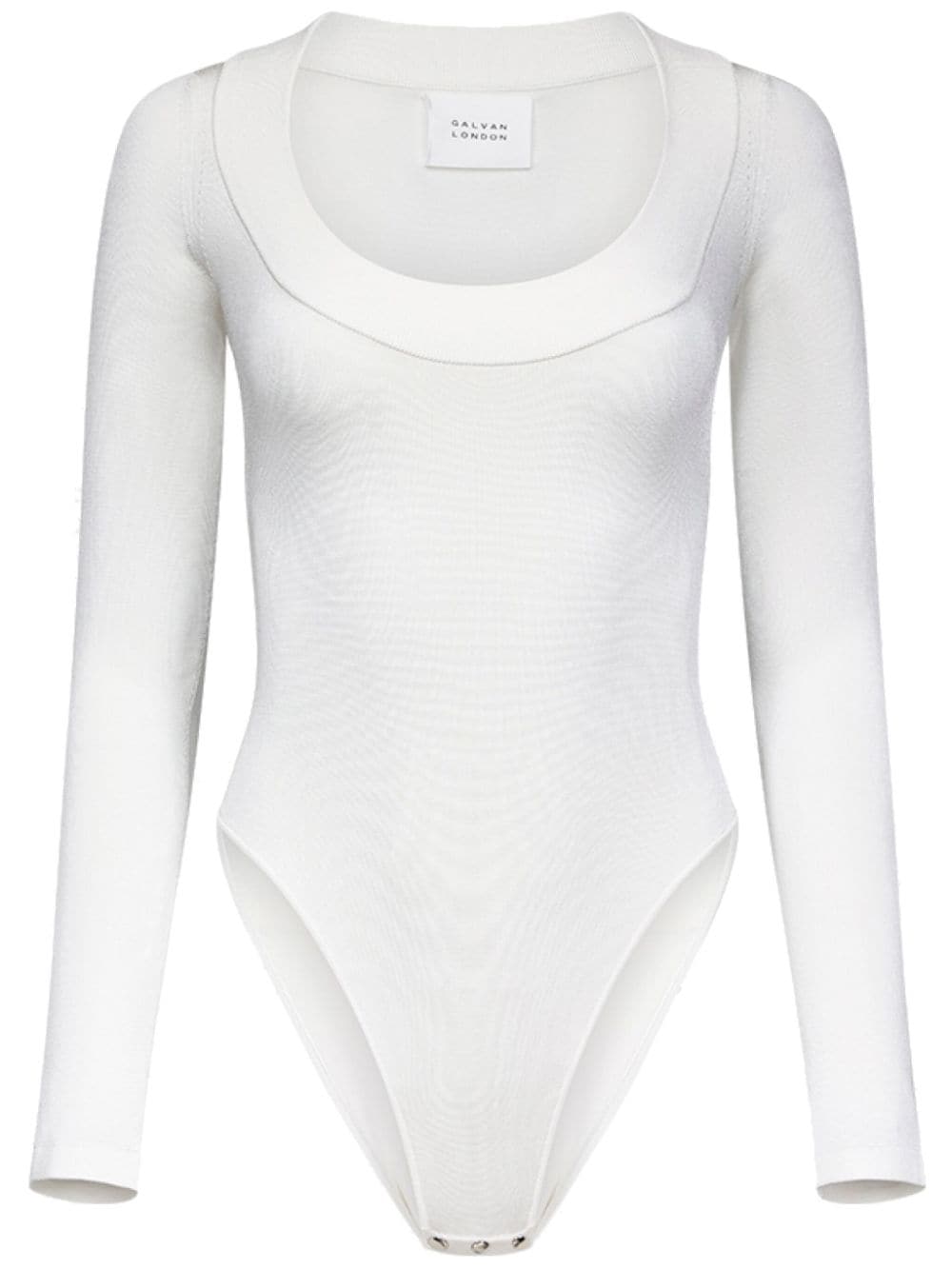 Galvan Sasha boat-neck bodysuit - White von Galvan