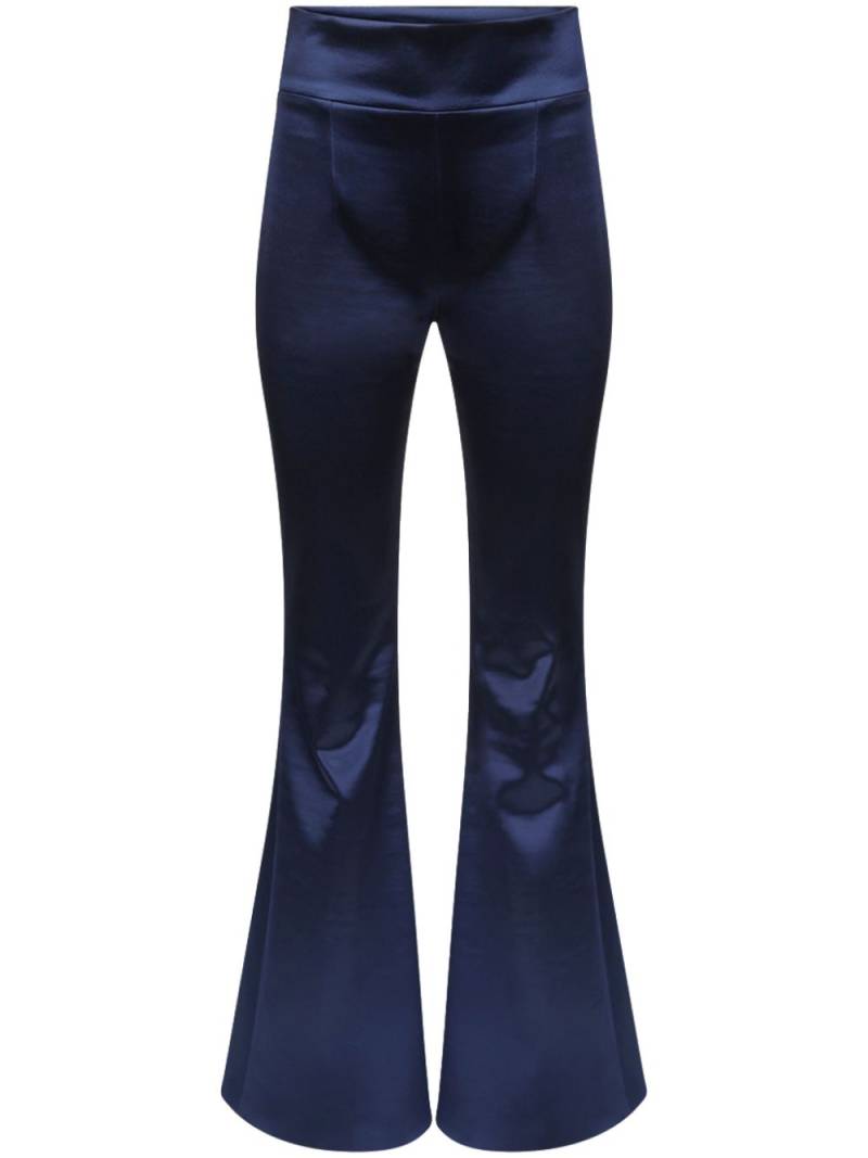 Galvan Sculpted flared trousers - Blue von Galvan