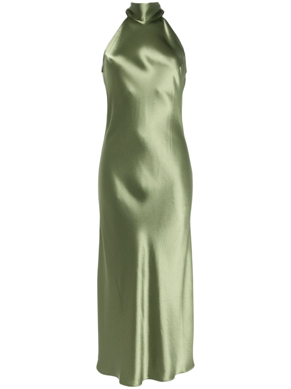 Galvan Sienna halterneck midi dress - Green von Galvan