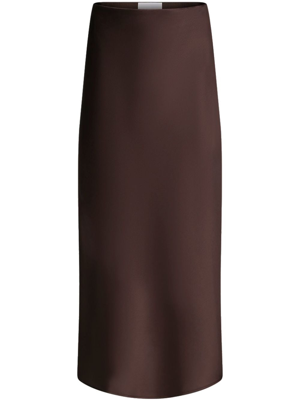 Galvan Valletta satin midi skirt - Brown von Galvan