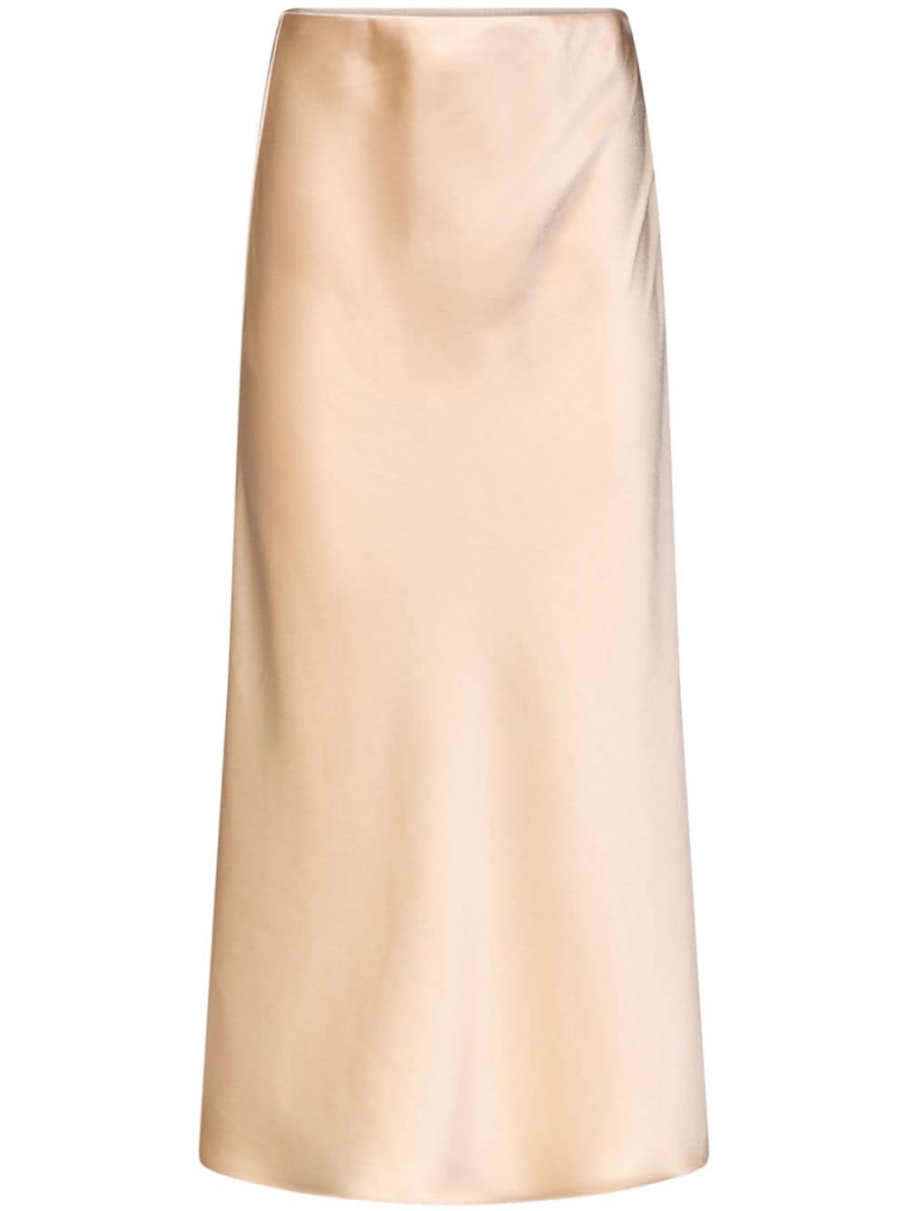 Galvan Valletta satin midi skirt - Neutrals von Galvan