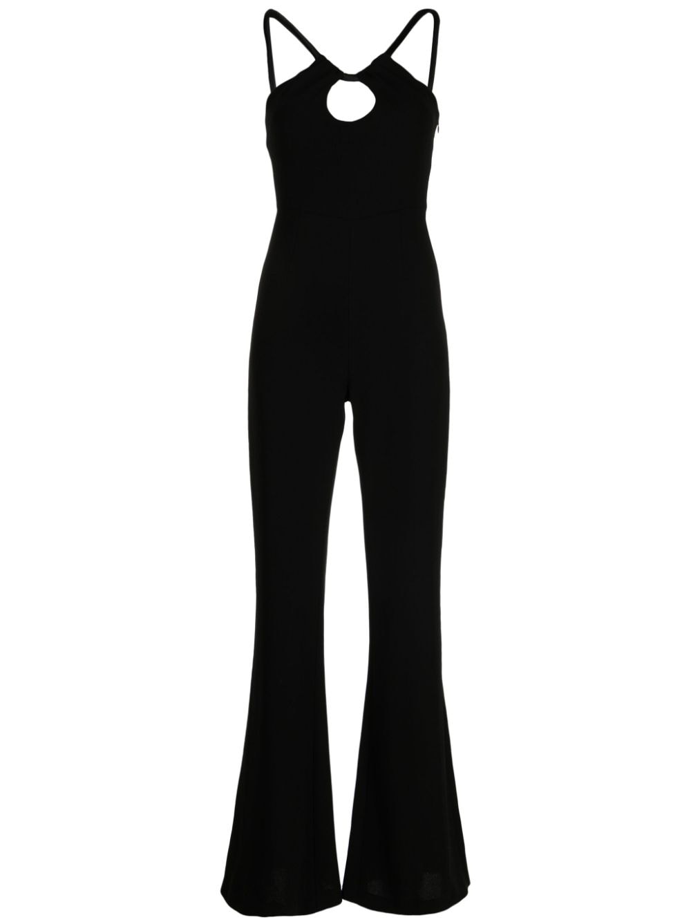 Galvan halterneck sleeveless jumpsuit - Black von Galvan