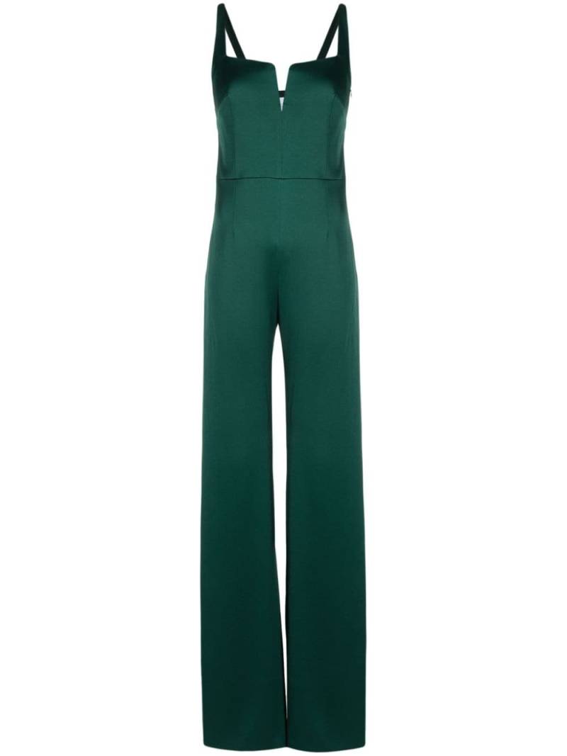 Galvan wide-leg corset jumpsuit - Green von Galvan