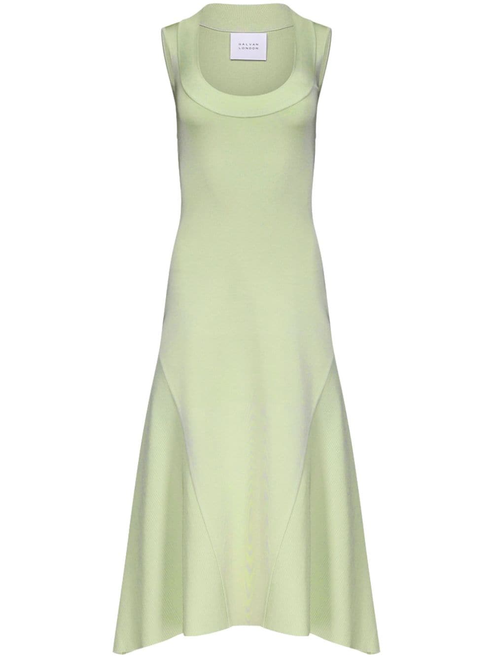 Galvan Claudia flared dress - Green von Galvan