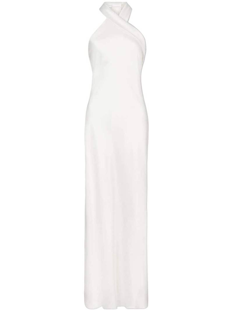 Galvan Mayfair satin gown - White von Galvan