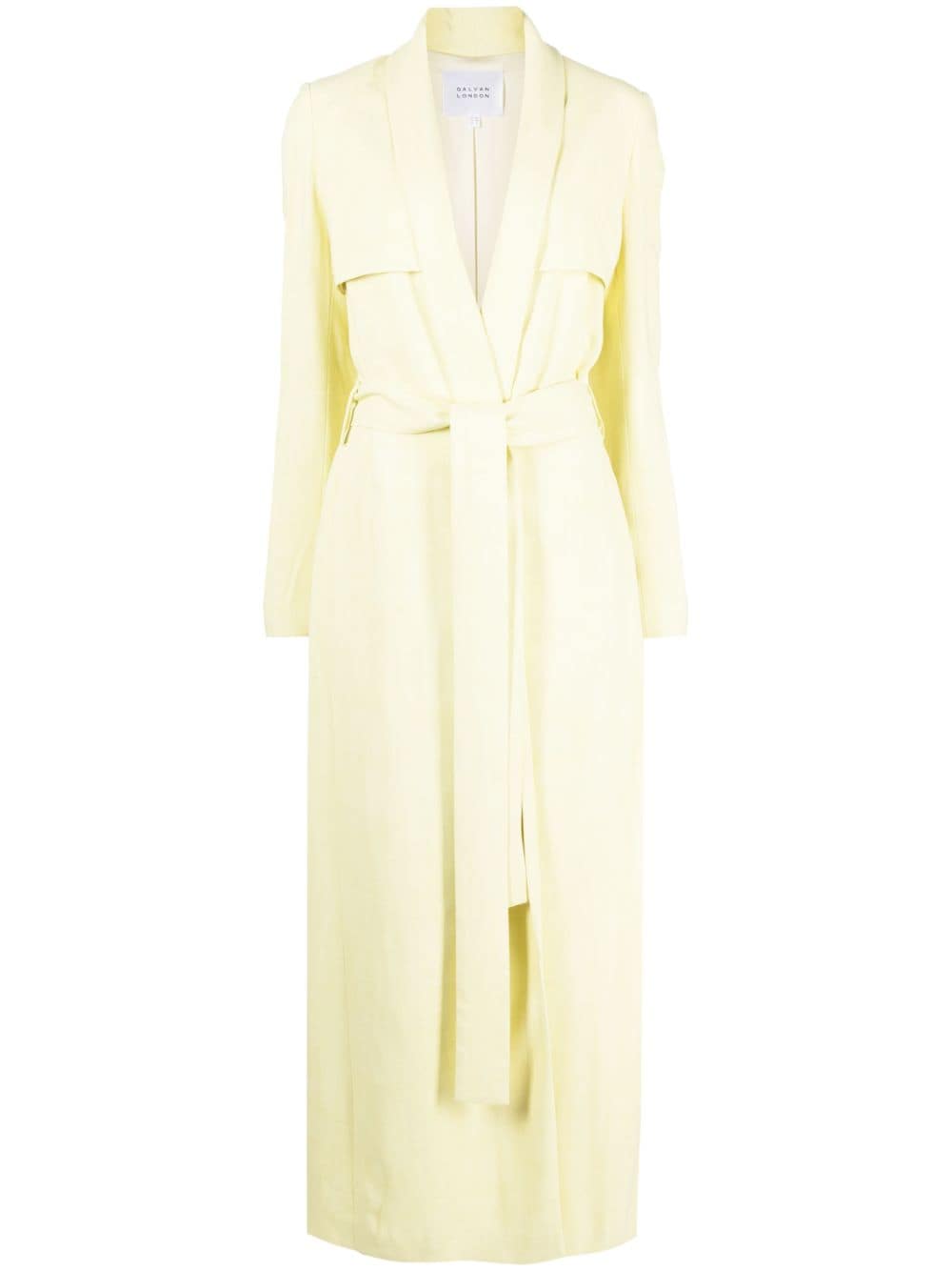 Galvan Boyfriend belted trench coat - Yellow von Galvan