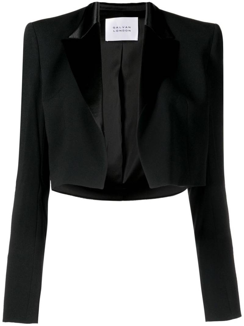 Galvan Zengel cropped blazer - Black von Galvan