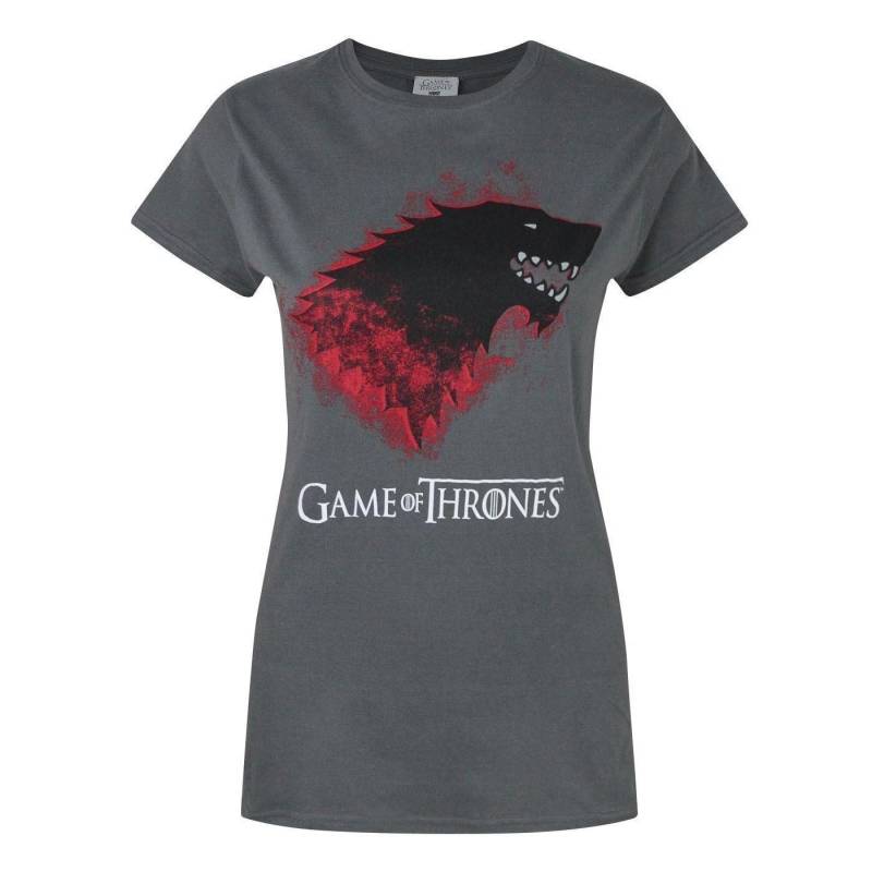 Bloody Direwolf T-shirt Damen Taubengrau L von Game of Thrones