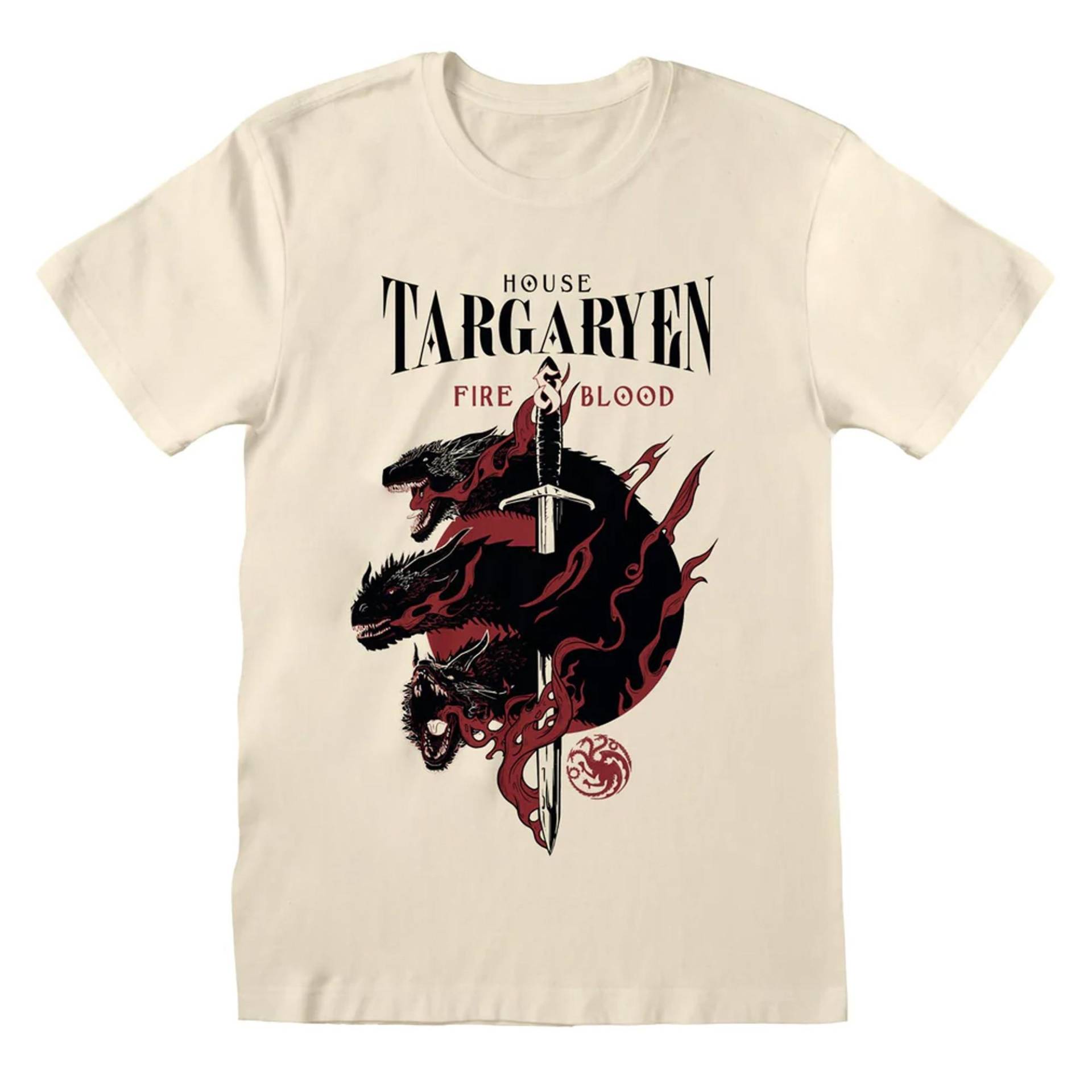 House Targaryen Tshirt Damen Beige L von Game of Thrones