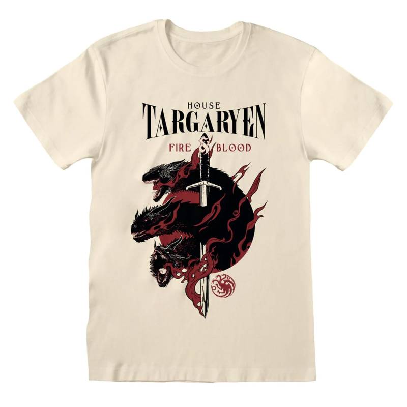 House Targaryen Tshirt Damen Beige M von Game of Thrones