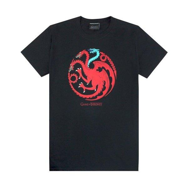 Ice And Fire Dragons Tshirt Herren Schwarz M von Game of Thrones