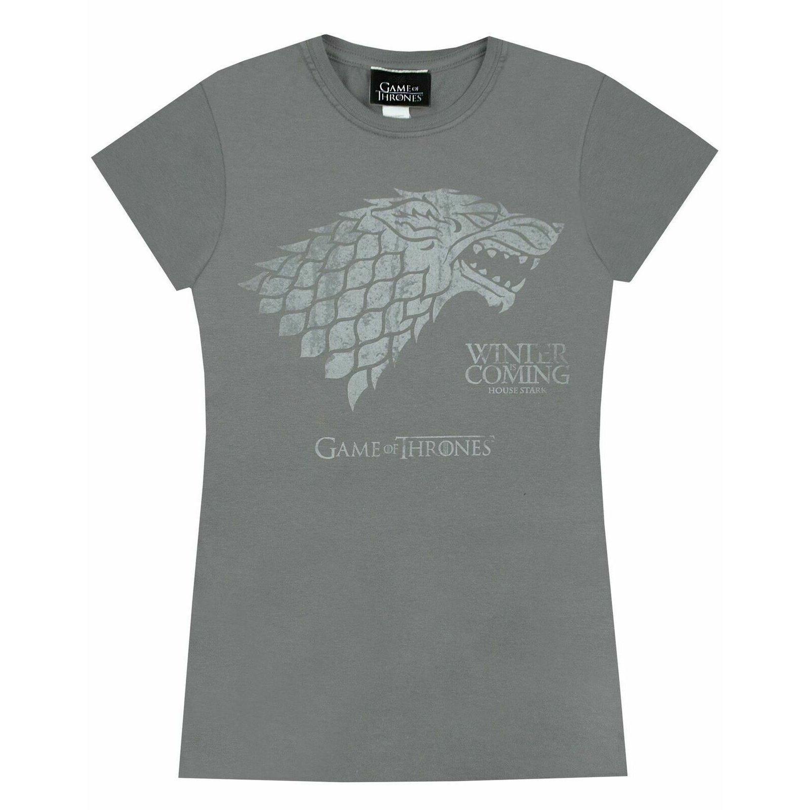 Game of Thrones - Stark Winter Is Coming T-Shirt, für Damen, Taubengrau, Größe XXL von Game of Thrones