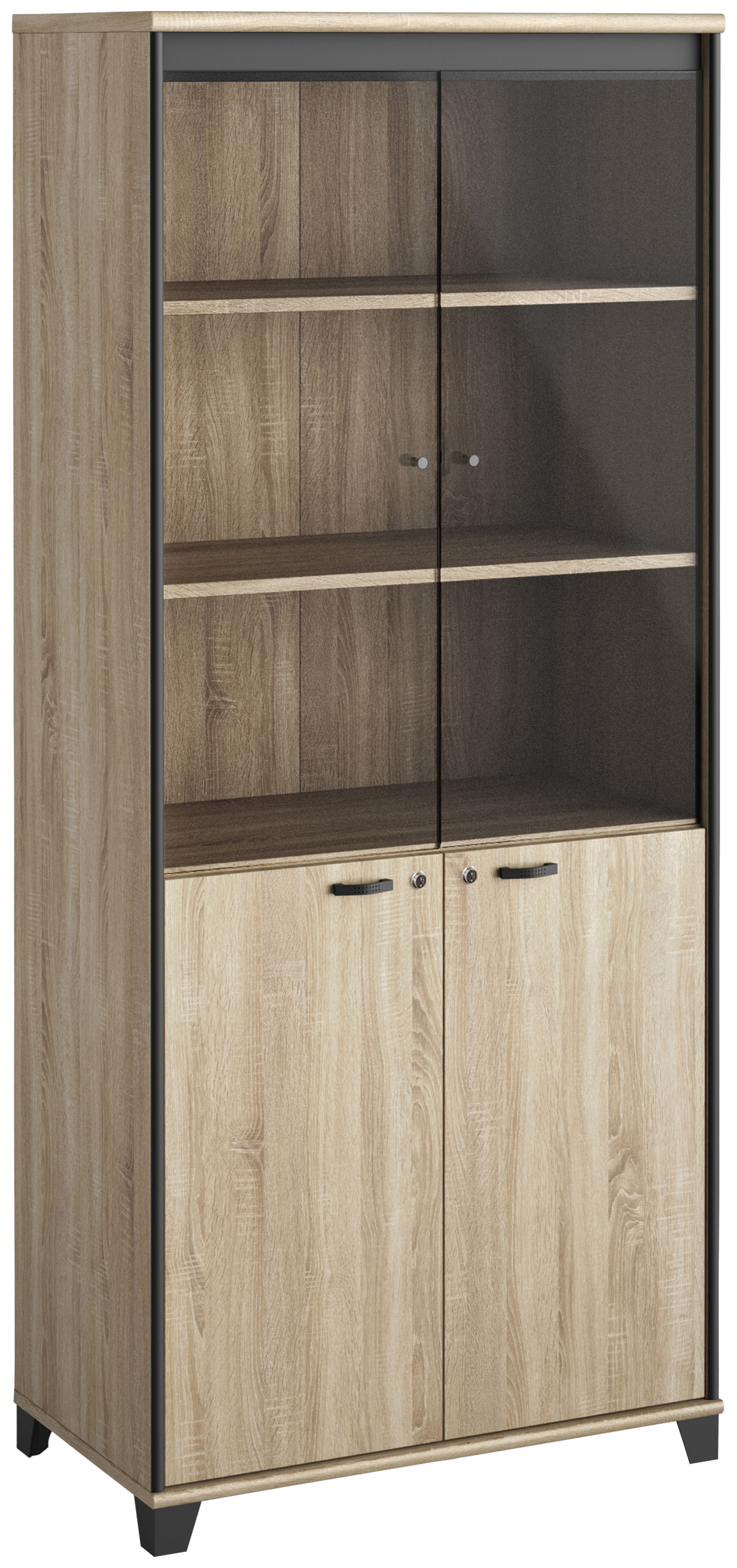 Gami Aktenschrank »MAMBO«, 2 Holztüren, 2 Glastüren Gami Aktenschrank »MAMBO«, 2 Holztüren, 2 Glastüren von Gami
