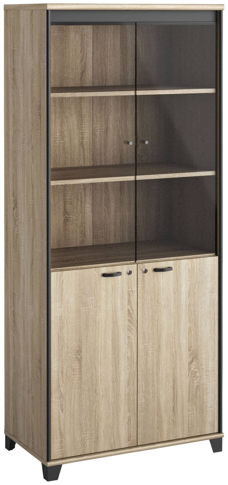 Gami Aktenschrank »MAMBO«, 2 Holztüren, 2 Glastüren von Gami