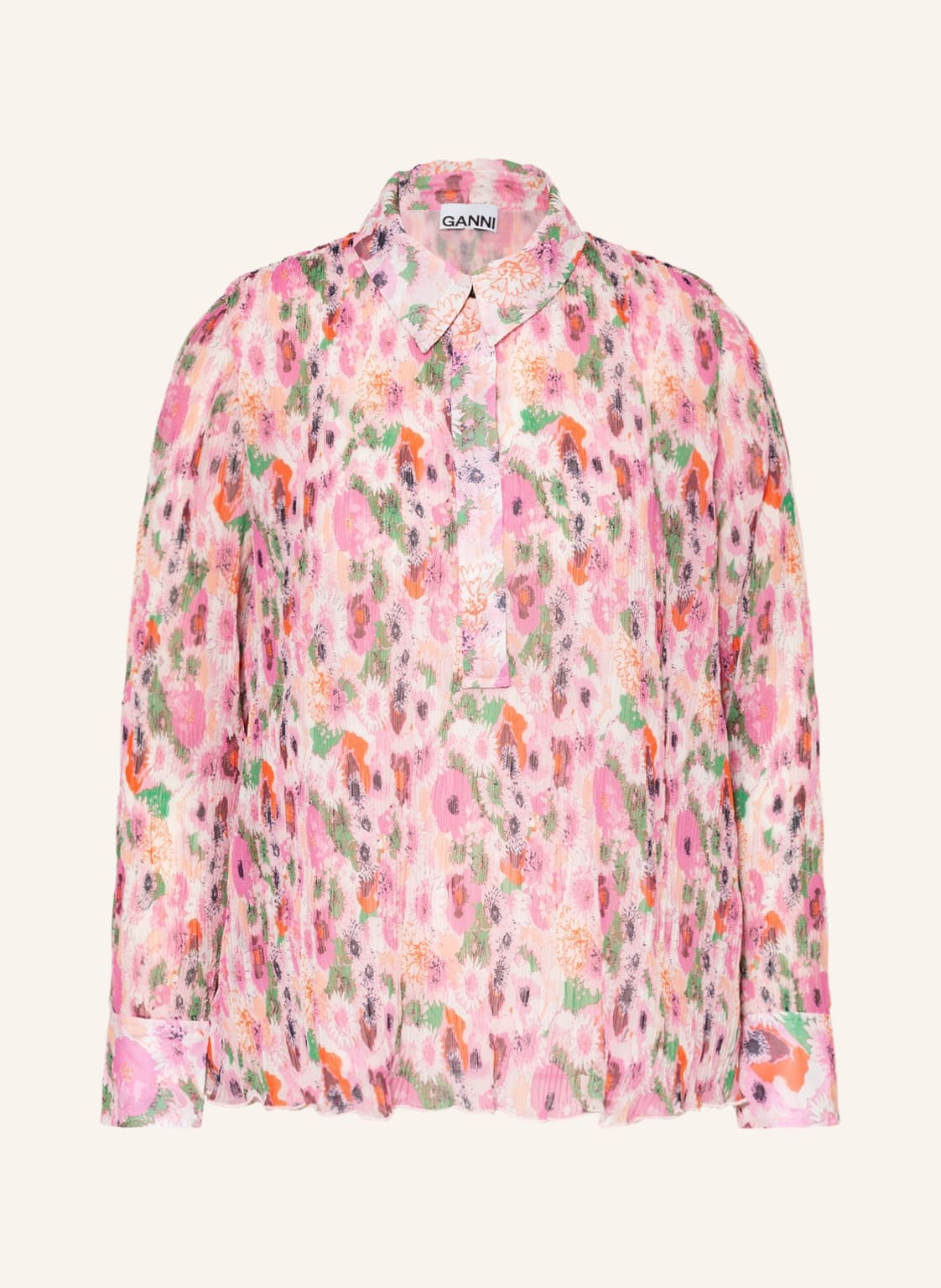 Ganni Blusenshirt pink von Ganni