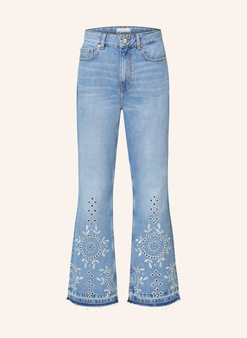 Ganni Bootcut Jeans Betzy beige von Ganni