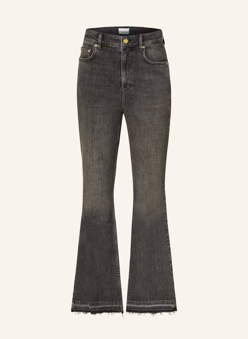 Ganni Bootcut Jeans schwarz von Ganni