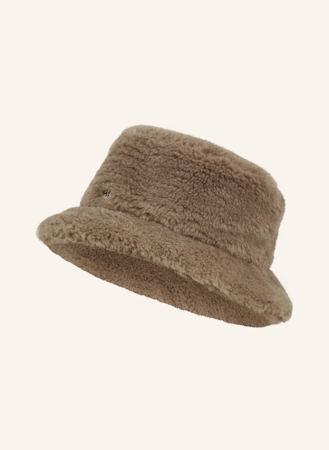 Ganni Bucket-Hat Aus Kunstfell beige von Ganni