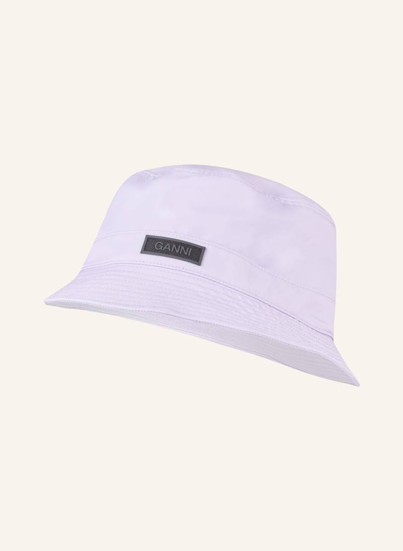 Ganni Bucket-Hat Tech lila von Ganni