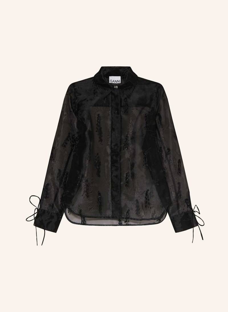 Ganni Hemdbluse schwarz Ganni Hemdbluse schwarz von Ganni