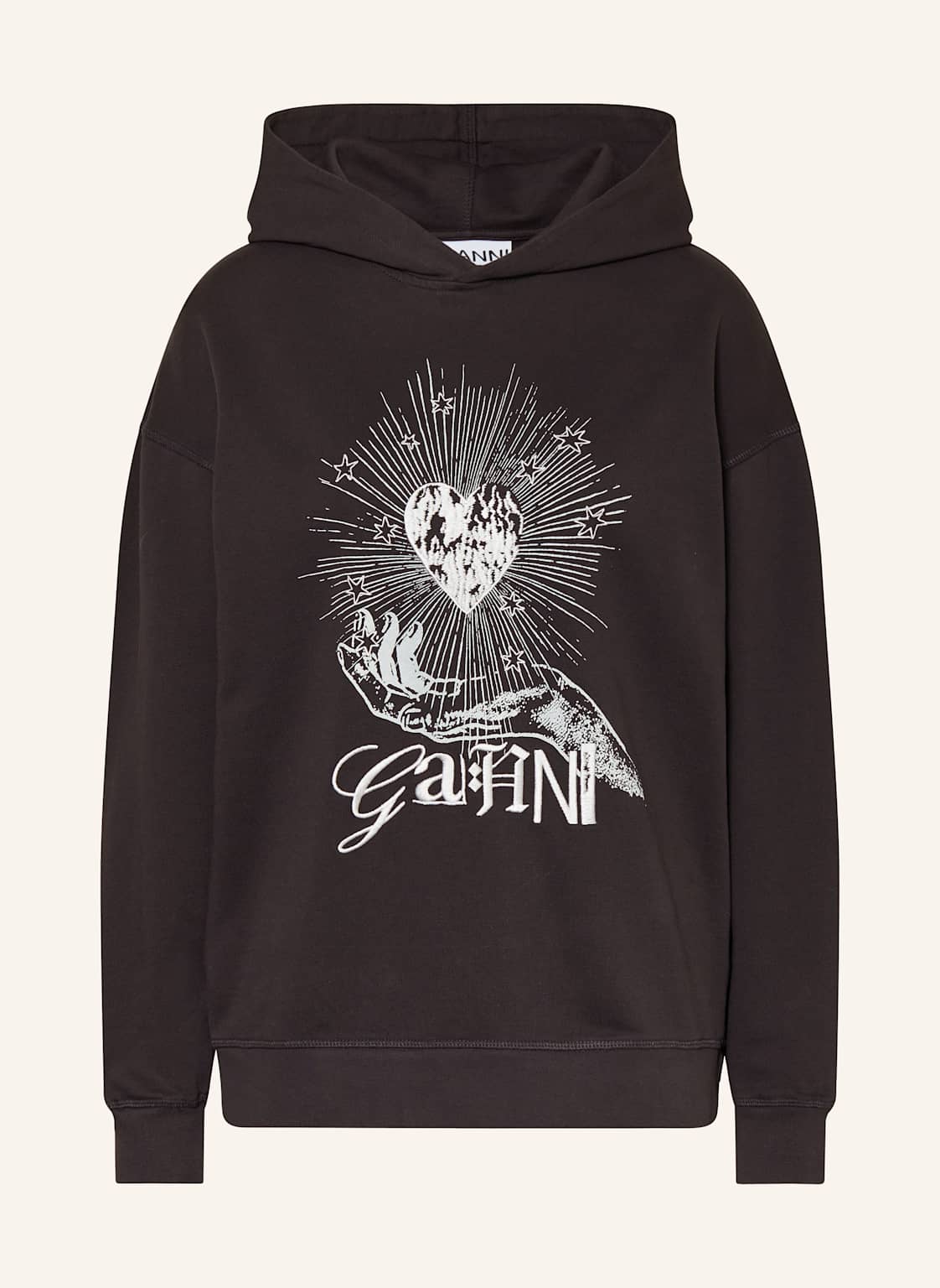 Ganni Hoodie Isoli schwarz von Ganni