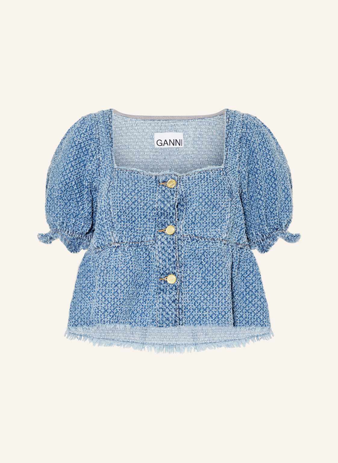 Ganni Jeansbluse blau Ganni Jeansbluse blau von Ganni
