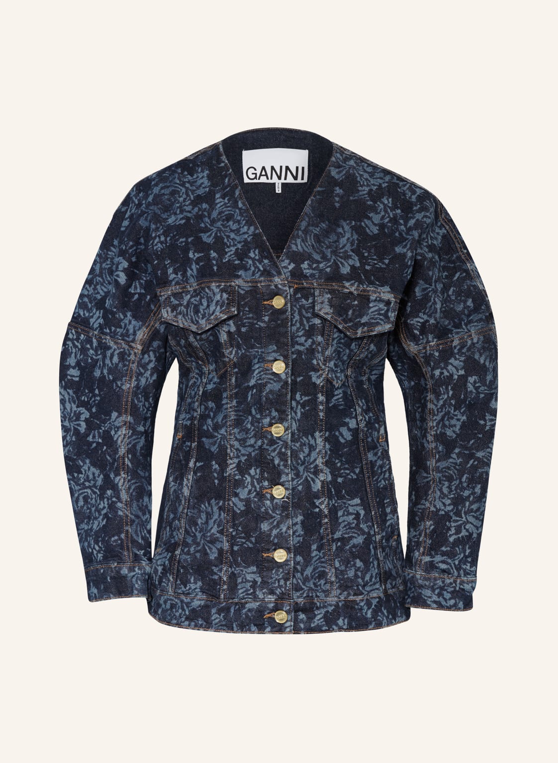 Ganni Jeansjacke blau von Ganni