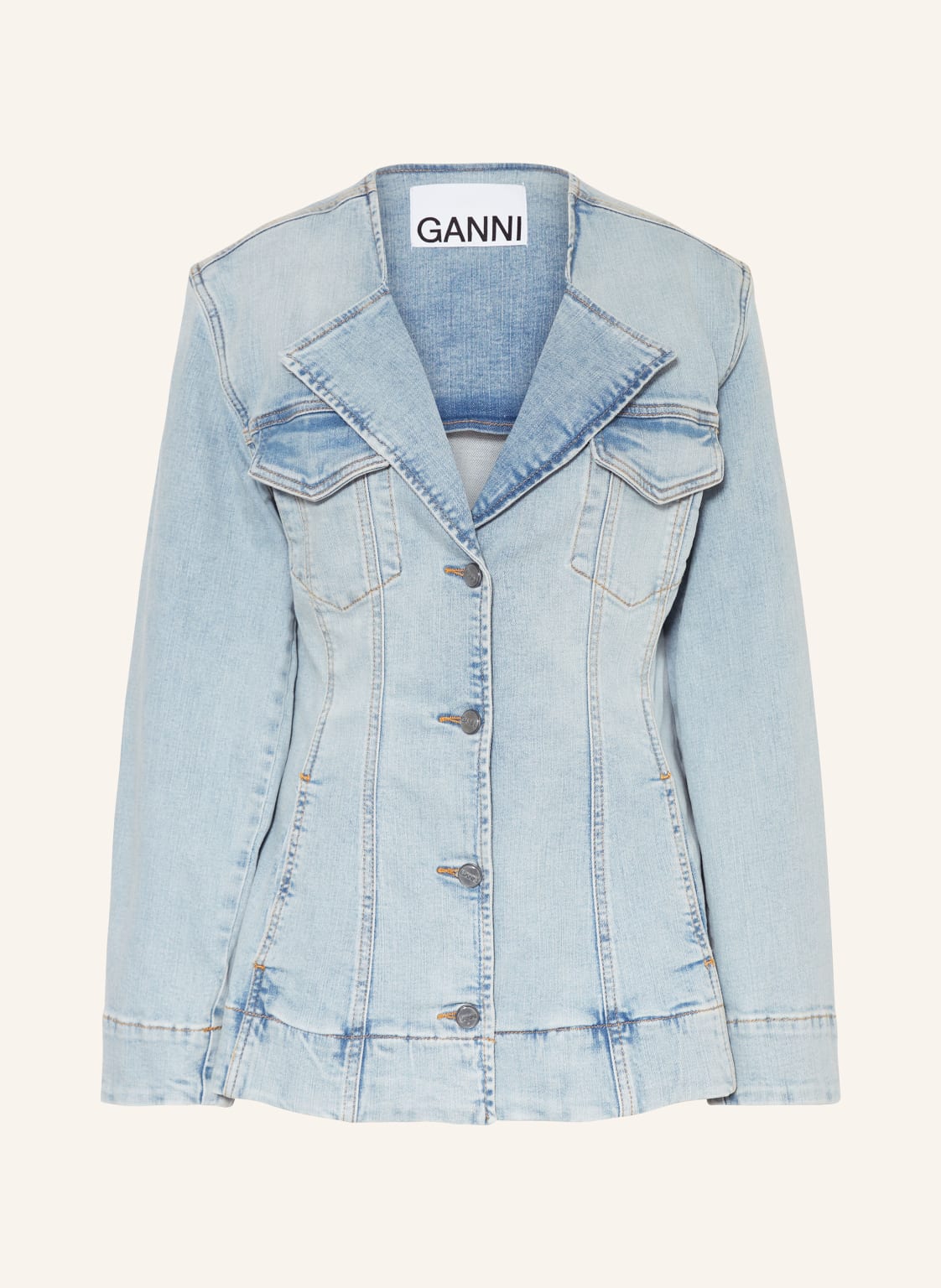 Ganni Jeansjacke blau von Ganni