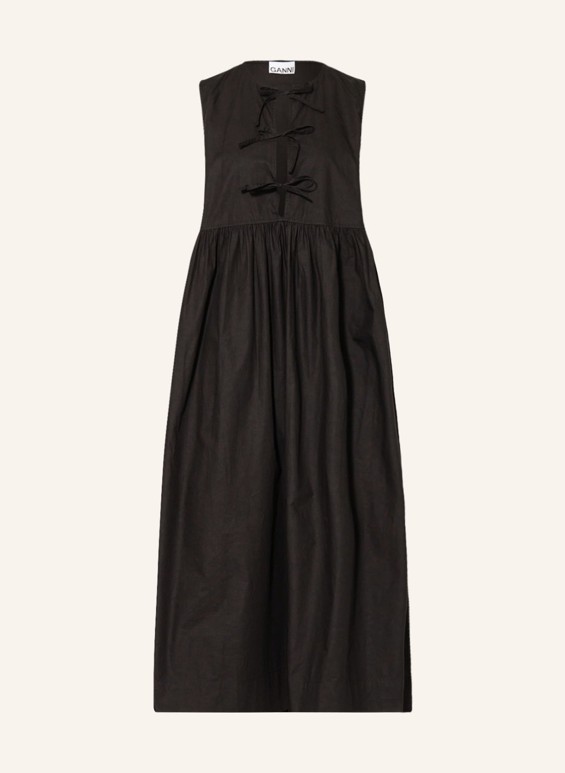Ganni Kleid Mit Cut-Outs schwarz Ganni Kleid Mit Cut-Outs schwarz von Ganni