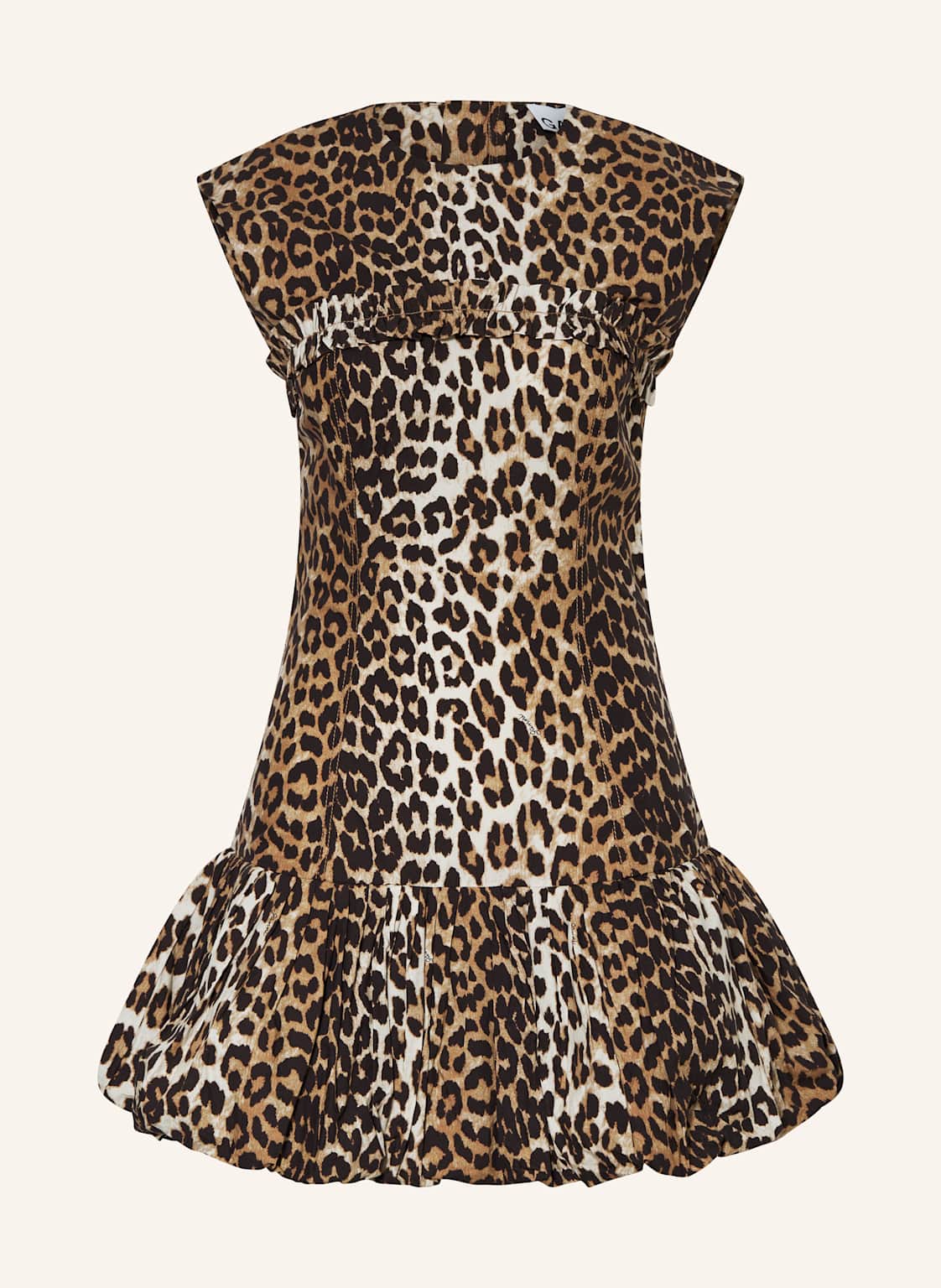 Ganni Kleid Mit Rüschen braun Ganni Kleid Mit Rüschen braun von Ganni