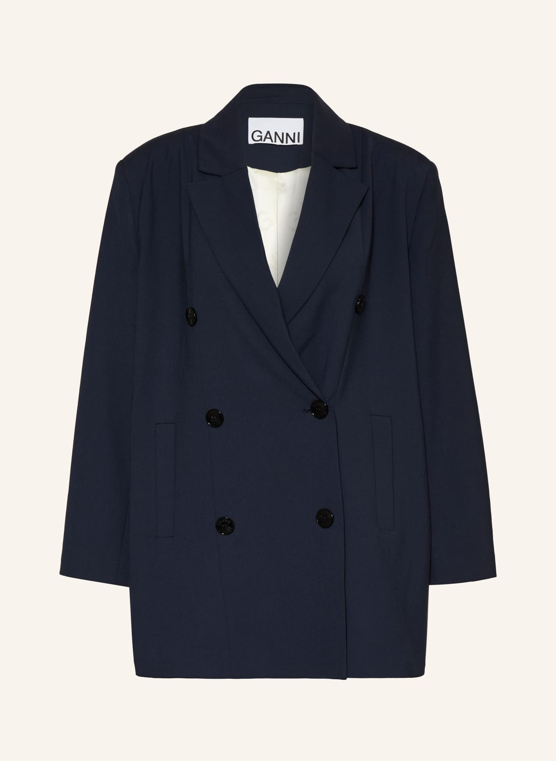 Ganni Longblazer blau von Ganni