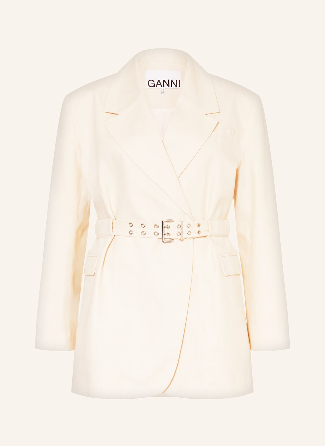 Ganni Longblazer weiss von Ganni