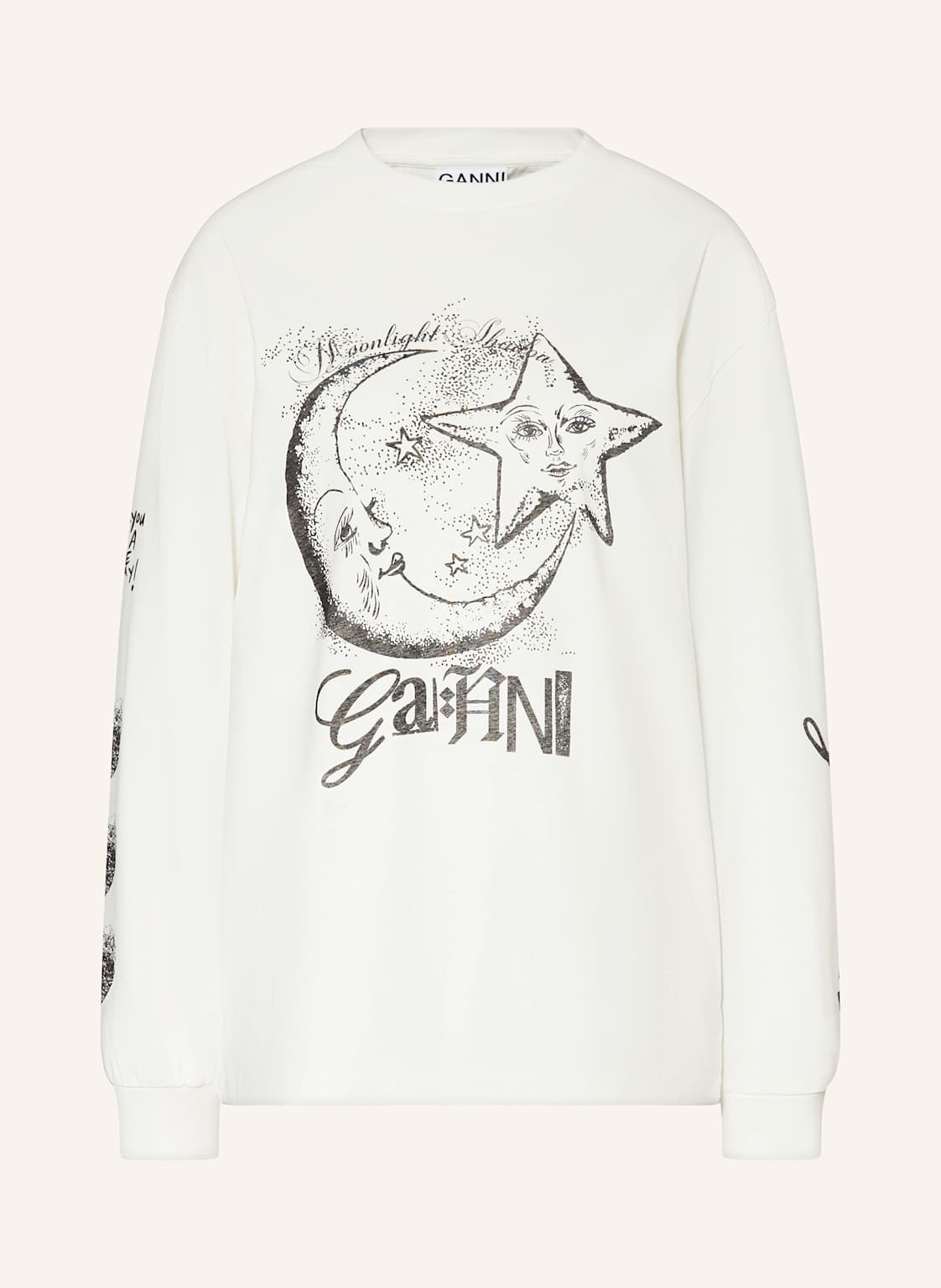 Ganni Longsleeve weiss Ganni Longsleeve weiss von Ganni