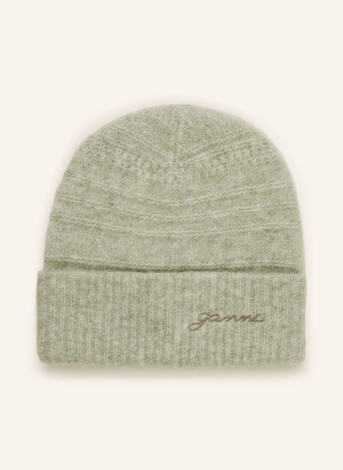 Ganni Mütze Mit Alpaka beige Ganni Mütze Mit Alpaka beige von Ganni