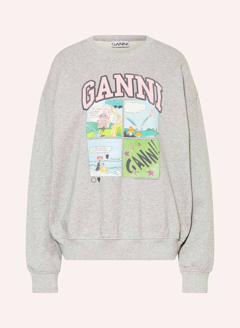 Ganni Oversized-Sweatshirt Isoli grau von Ganni