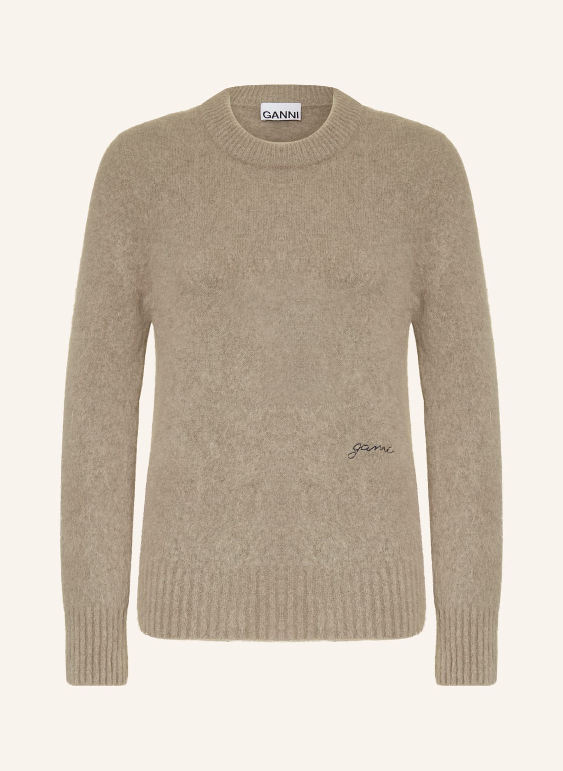 Ganni Pullover Mit Alpaka beige von Ganni