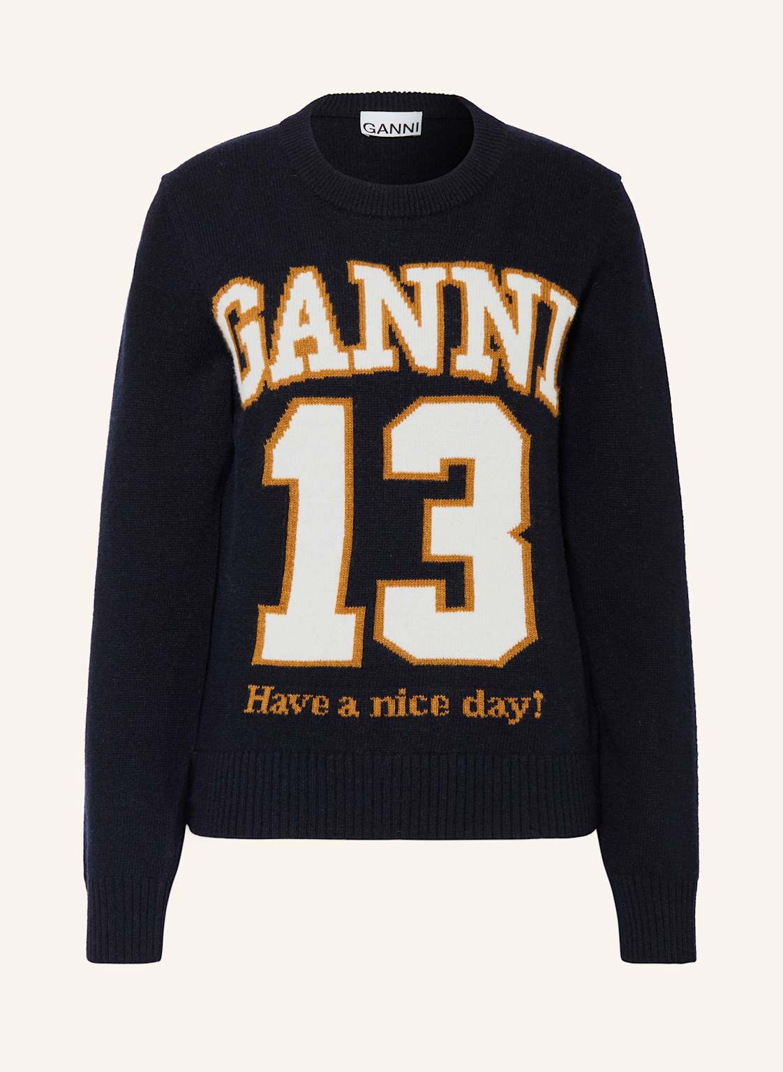 Ganni Pullover blau Ganni Pullover blau von Ganni