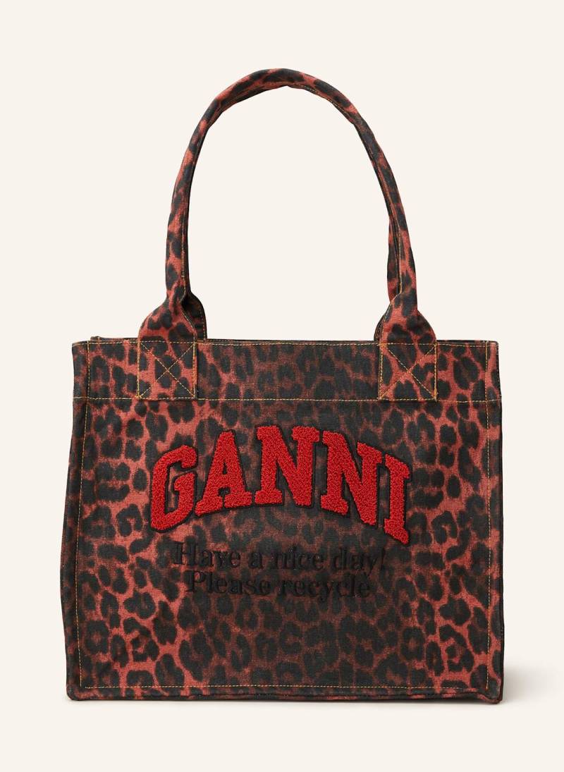 Ganni Shopper Easy Large rot von Ganni