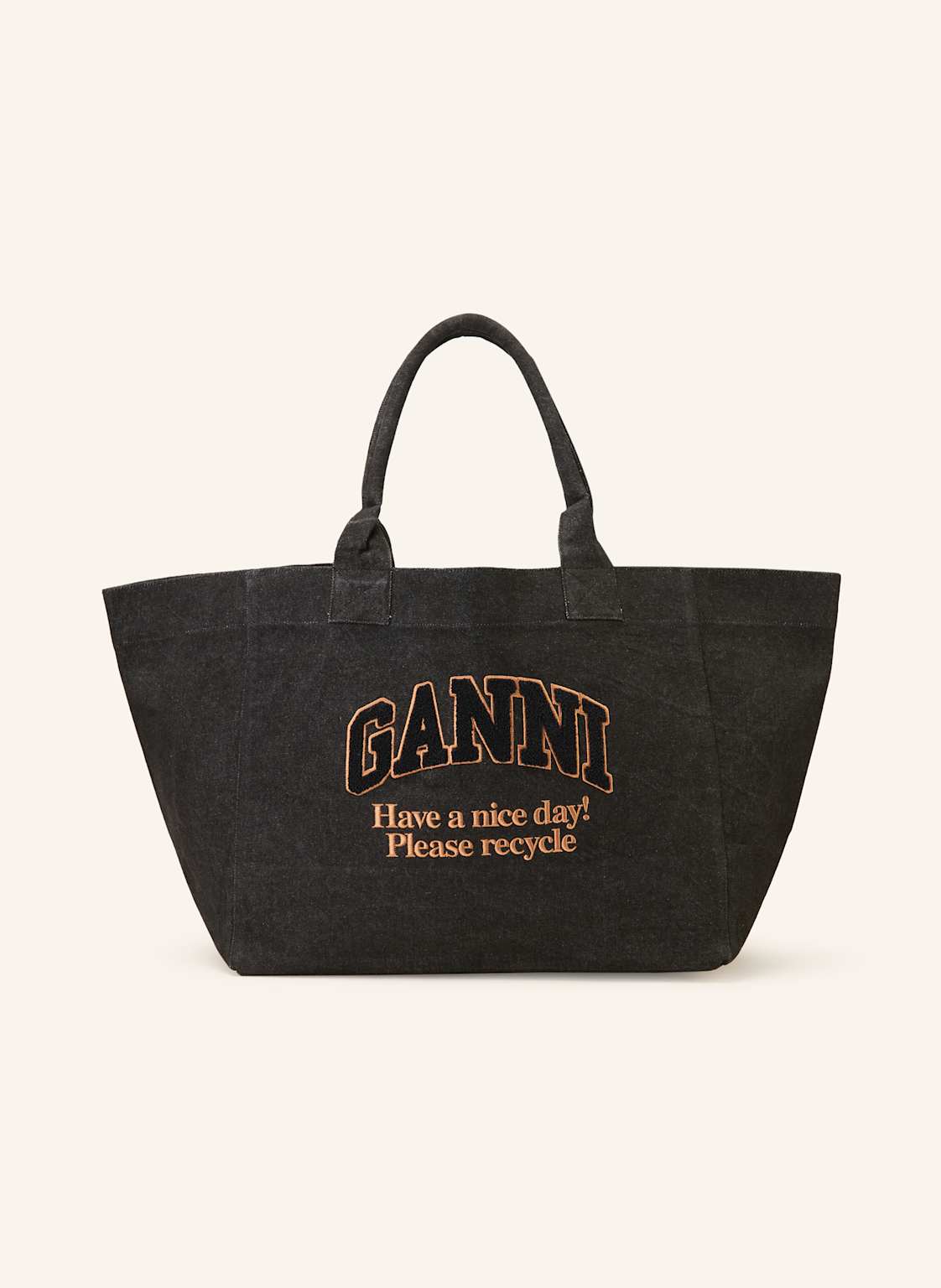 Ganni Shopper schwarz von Ganni