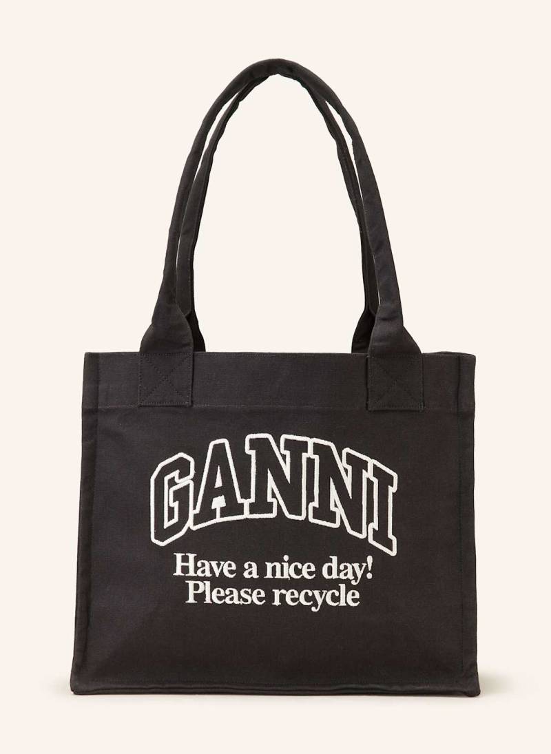 Ganni Shopper schwarz von Ganni