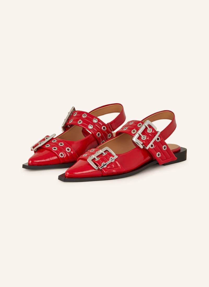 Ganni Slingballerinas rot von Ganni