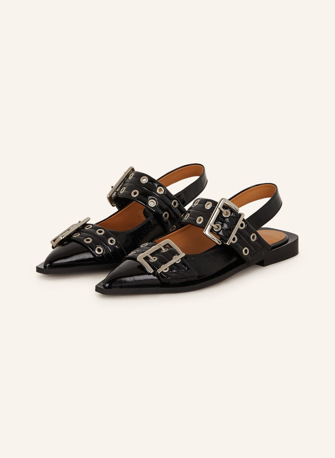 Ganni Slingballerinas schwarz Ganni Slingballerinas schwarz von Ganni