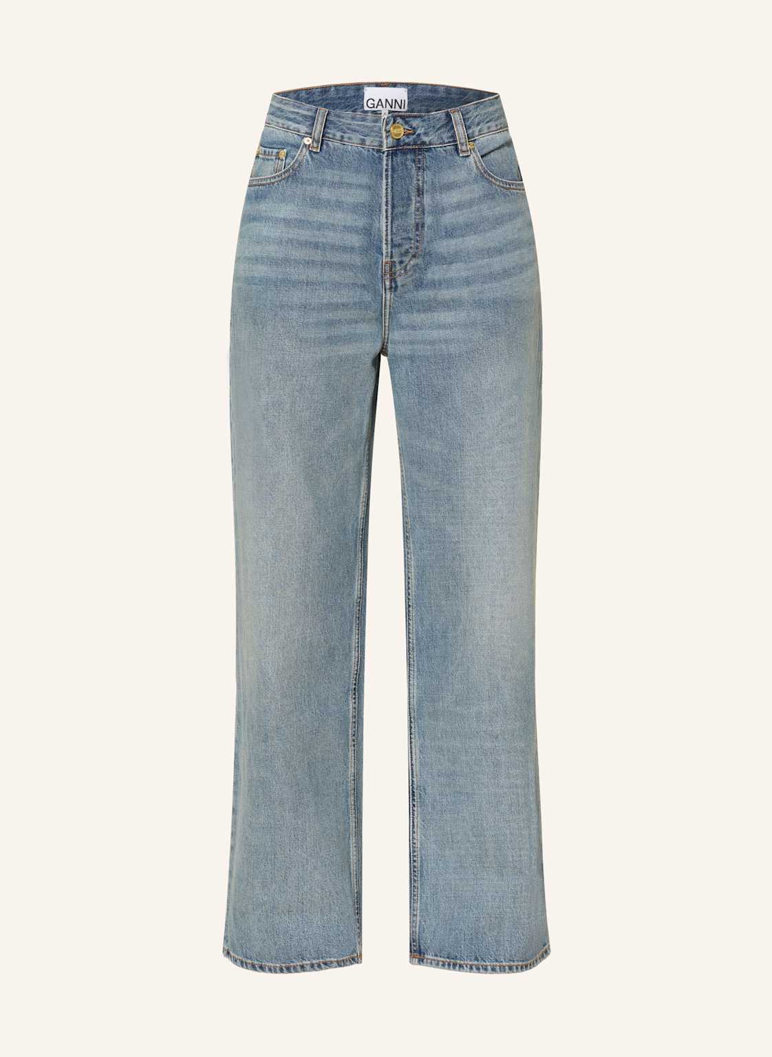 Ganni Straight Jeans Izey blau Ganni Straight Jeans Izey blau von Ganni