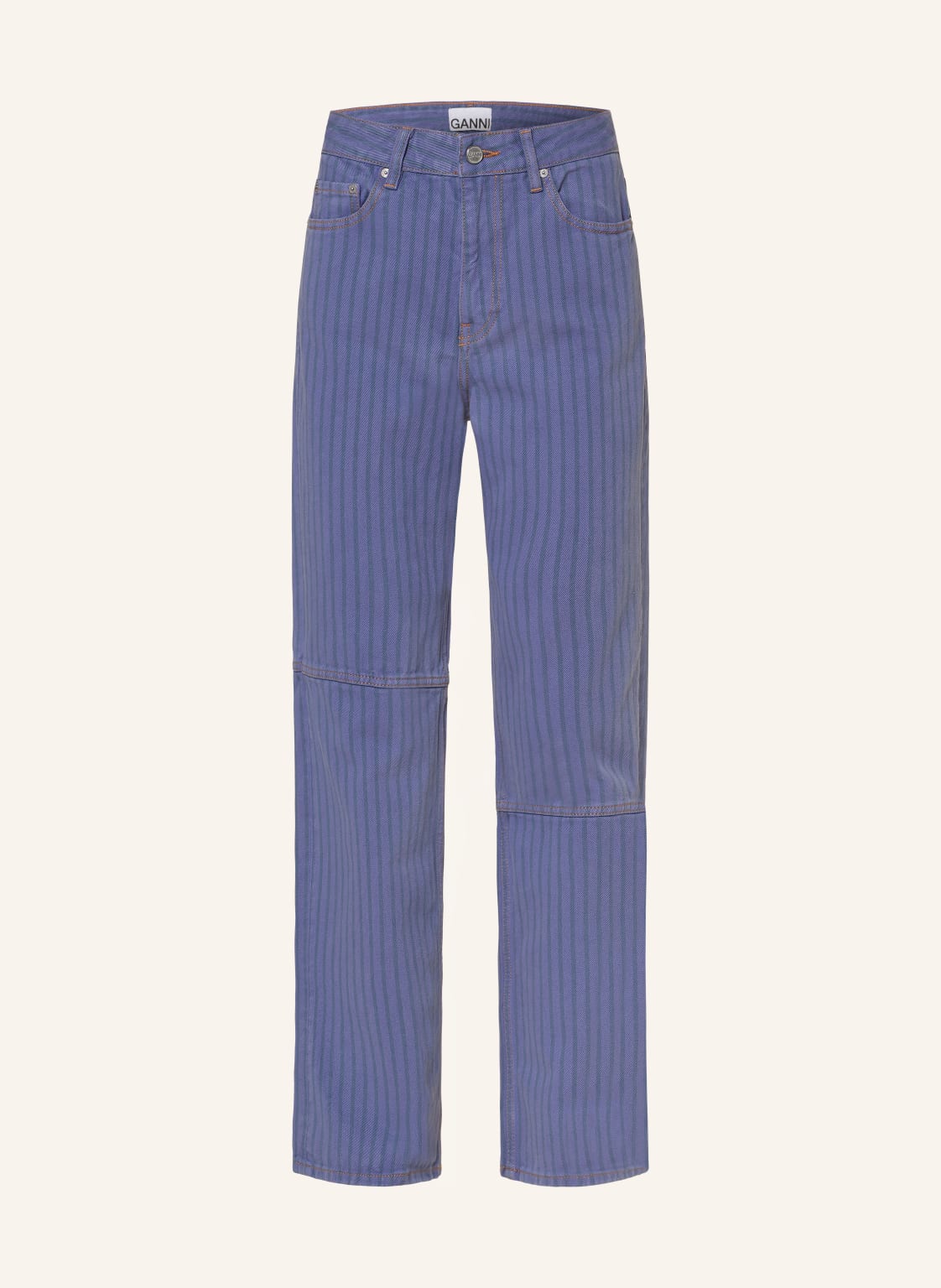 Ganni Straight Jeans blau von Ganni