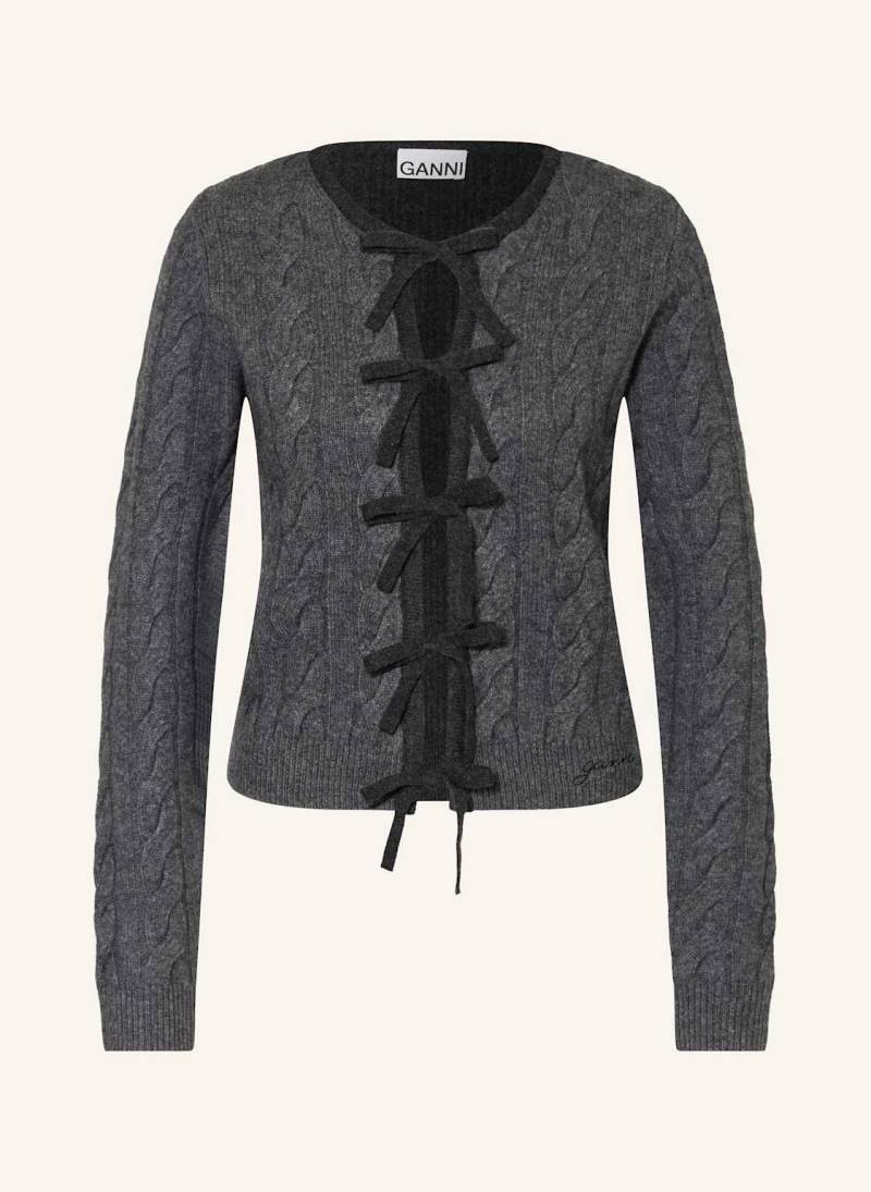 Ganni Strickjacke Mit Cashmere grau von Ganni