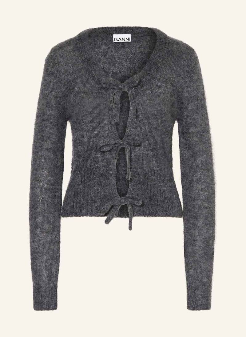 Ganni Strickjacke Mit Mohair grau von Ganni